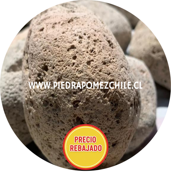 Piedra pómez natural 8-12 cm para cuidado de la piel